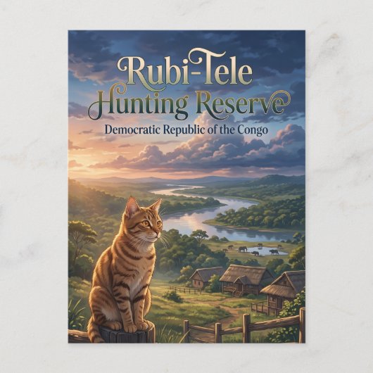 Carte Postale Réserve de chasse de Rubi-Tele (Devant)