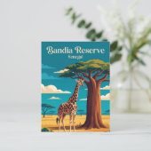Carte Postale Réserve de faune de Bandia Sénégal (Debout devant)