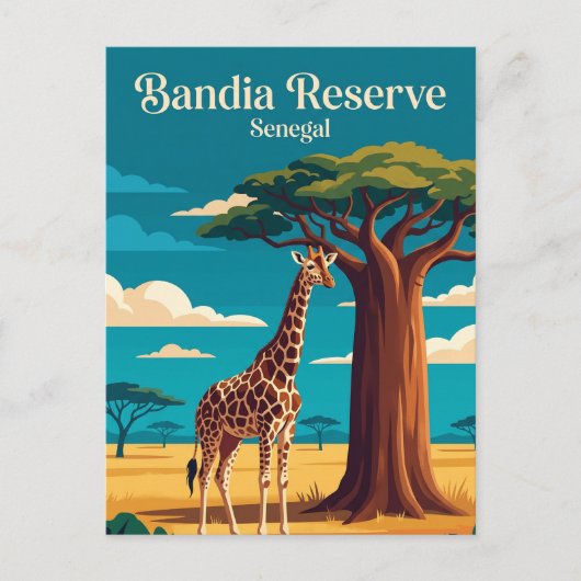 Carte Postale Réserve de faune de Bandia Sénégal (Devant)