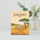 Carte Postale Réserve de faune de Sarakawa Togo (Debout devant)