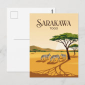 Carte Postale Réserve de faune de Sarakawa Togo (Devant / Derrière)