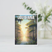 Carte Postale Réserve de la baratarie de la Louisiane (Debout devant)