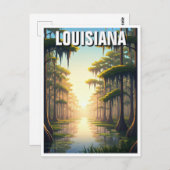 Carte Postale Réserve de la baratarie de la Louisiane (Devant / Derrière)