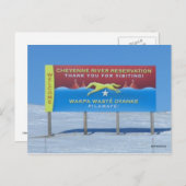 Carte Postale Réserve de la rivière Cheyenne (Devant / Derrière)