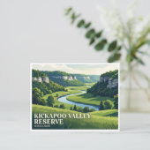 Carte Postale Réserve de la vallée de Kickapoo La Farge (Debout devant)