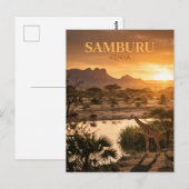 Carte Postale Réserve de Samburu, Archer's Post, comté de Sambur (Devant / Derrière)