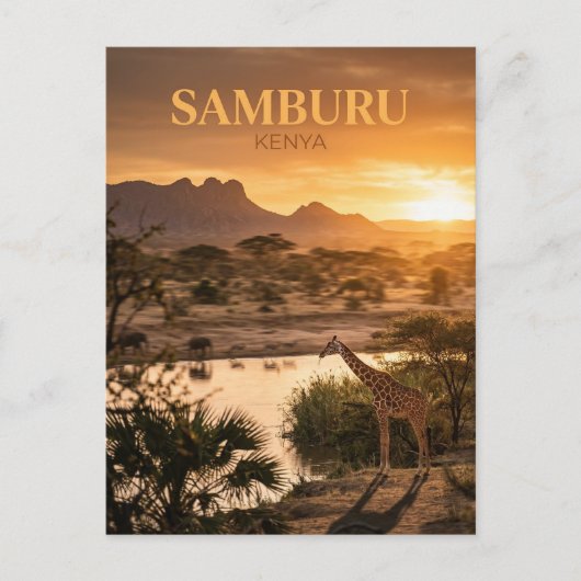 Carte Postale Réserve de Samburu, Archer's Post, comté de Sambur (Devant)