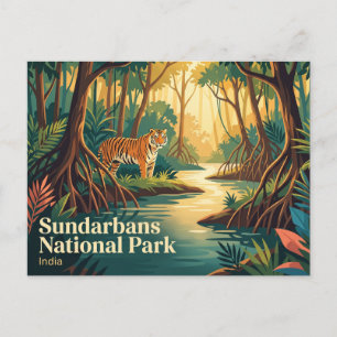Carte Postale Réserve de tigre du parc national des Sundarbans I