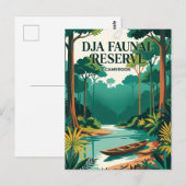 Carte Postale Réserve faunique de Dja Cameroun (Devant / Derrière)