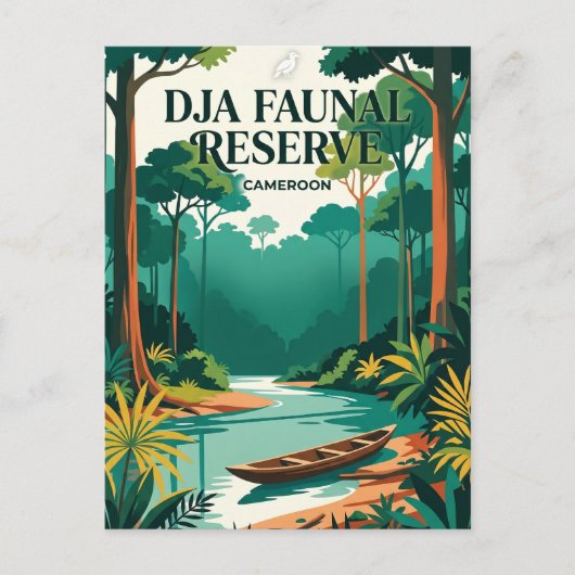 Carte Postale Réserve faunique de Dja Cameroun (Devant)