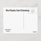 Carte Postale Réserve nationale de Virginie-Occidentale (Dos)