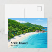 Carte Postale Réserve naturelle de l'île Aride Seychelles (Devant / Derrière)
