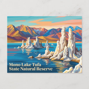 Carte Postale Réserve naturelle d'État de Tufa du lac Mono Calif