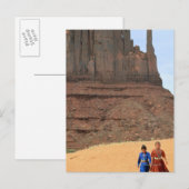 Carte Postale Réserve Navajo Terre (Devant / Derrière)