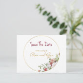 Carte Postale Réservez la date (Debout devant)