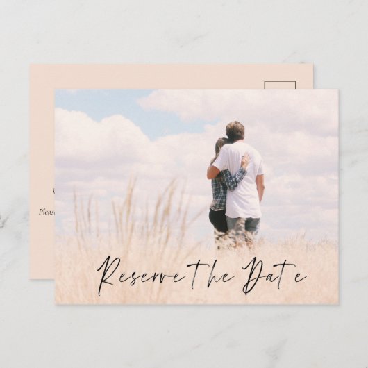 Carte Postale Réservez le Faire-part Date Mariage Date (Devant / Derrière)