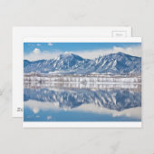 Carte Postale Réservoir Boulder Flatirons Réflexions Boulder Co (Devant / Derrière)