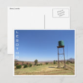 Carte Postale réservoir d'eau lesotho (Devant / Derrière)