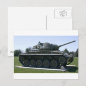 Carte Postale Réservoir léger de M24 Chaffee (Devant / Derrière)