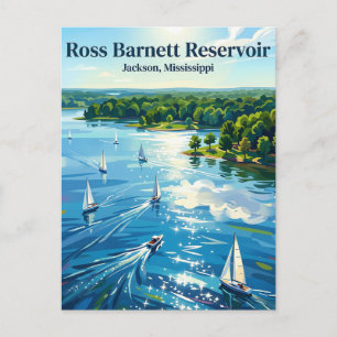Carte Postale Réservoir Ross Barnett Mississippi