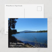 Carte Postale Réservoir Wickiup, Oregon (Devant / Derrière)