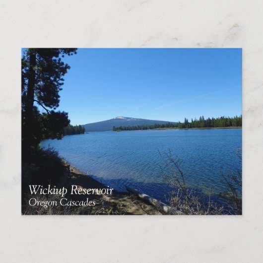Carte Postale Réservoir Wickiup, Oregon (Devant)