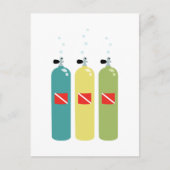 Carte Postale Réservoirs de plongée (Devant)