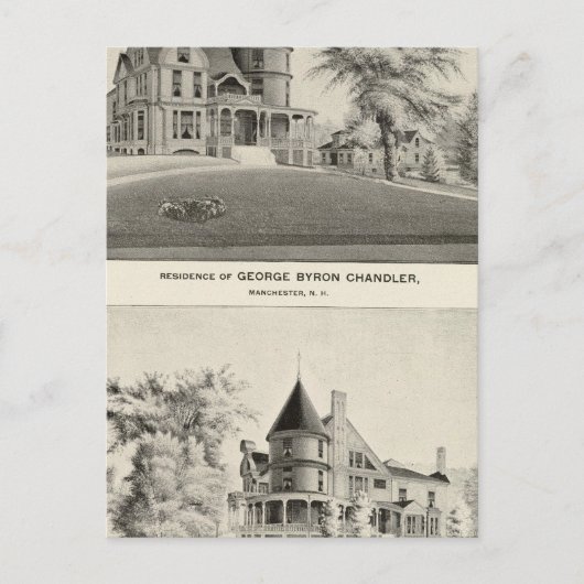 Carte Postale Résidence Chandler, Manchester, NH (Devant)