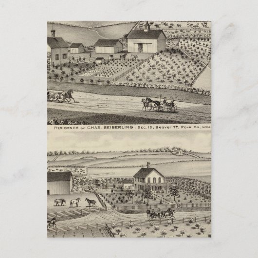 Carte Postale Résidence de C Seiberling (Devant)
