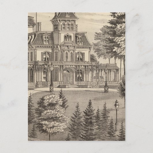 Carte Postale Résidence de Genl HH Baxter à Rutland Vermont (Devant)