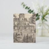 Carte Postale Résidence de Genl HH Baxter à Rutland Vermont (Debout devant)