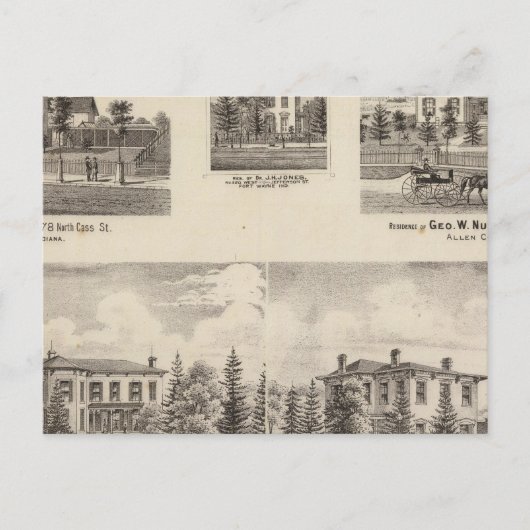 Carte Postale Résidence de Henry Baker et autres (Devant)