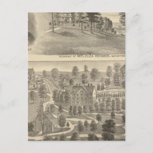 Carte Postale Résidence de Richards, Watertown Nashotah House (Devant)