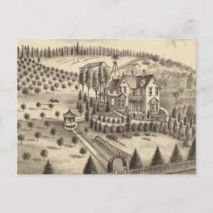 Carte Postale Résidence de WH Pepper, Petaluma Tp