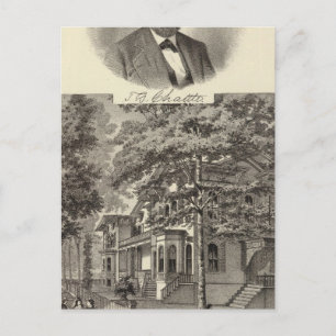 Carte Postale Résidence du Dr TG Chattle, Long Branch