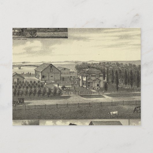 Carte Postale Résidence Schulz, Nebraska (Devant)