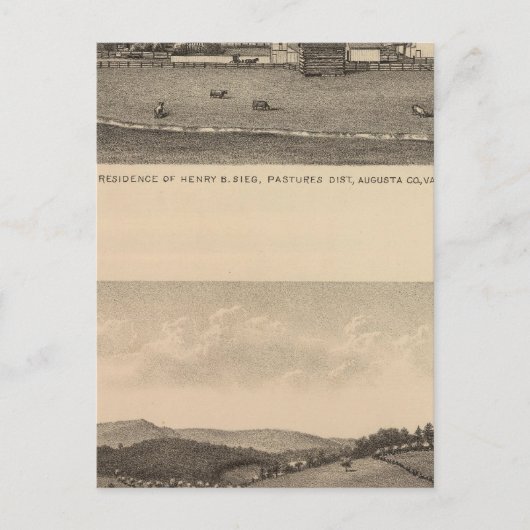 Carte Postale Résidences Brown, comté d'Augusta (Devant)