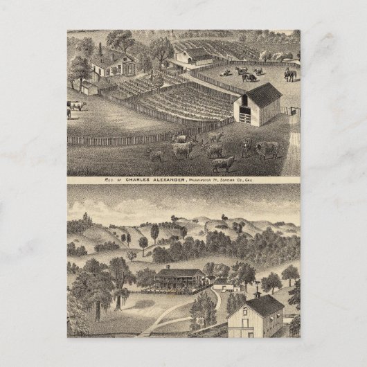 Carte Postale Résidences de Charles Alexander (Devant)