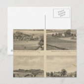 Carte Postale résidences du comté d'Augusta (Devant / Derrière)
