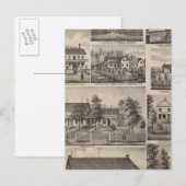 Carte Postale Résidences et bâtiments agricoles, Owatonna, Minne (Devant / Derrière)