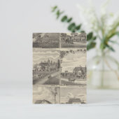 Carte Postale Résidences, Fermes, Usine à Litchfield, Minnesota (Debout devant)