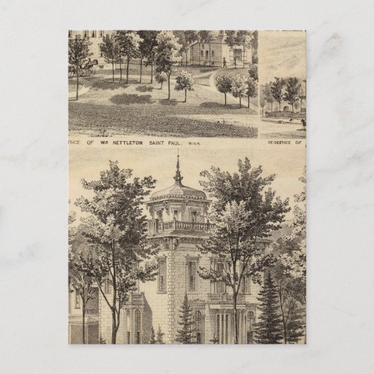 Carte Postale Résidences, Minnesota (Devant)