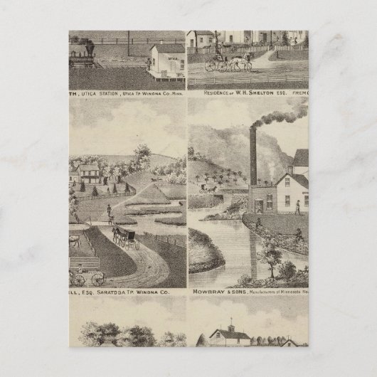 Carte Postale Résidences, Minnesota (Devant)