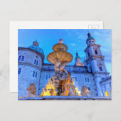 Carte Postale Residenzplatz à Salzbourg, Autriche (Devant / Derrière)