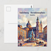 Carte Postale Residenzplatz Autriche (Devant / Derrière)