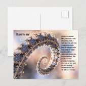 Carte postale Résilience (Devant / Derrière)