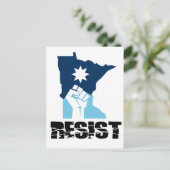 Carte Postale Resist Minnesota Raised Fist (Debout devant)