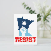 Carte Postale Resist Minnesota Raised Fist (Debout devant)