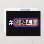 Carte Postale #RESIST Postcard—JUILLET TREVOR (Devant / Derrière)