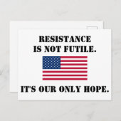 Carte Postale Résistance (Devant / Derrière)